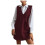 Γυναικείο γιλέκο πουλόβερ, Γυναικείο γιλέκο αμάνικο διπλής στρώσης άνετο 1