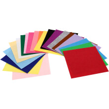 20 Pcs Craft Felt Sheets Nonwoven Fabric Assorted Colors for Sewing Patchwork and Art Projects