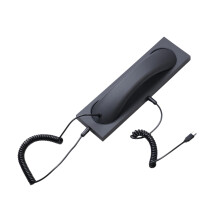 Aparelho de telefone retrô para iPhone, preto, estilo telefone fixo1