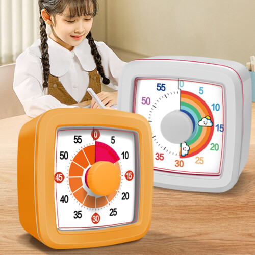 Kids Educational Timers With Visual Color Conversion Mechanical Time Management Device Release Operations 1