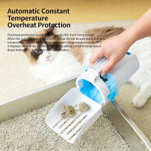 3-in-1 Cat Litter Scoop with Waste Station, Bag Dispenser & Stand – Lightweight Plastic Sifter, Compatible with Standard Litter Boxes