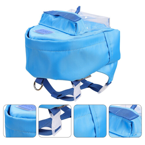 Dog Outdoor Backpack Synthetic Blue 1 Piece