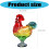 Bol de cristal para dulces con forma de pollo, 1 pieza 3