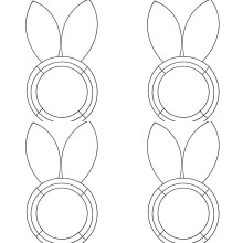 telai per ghirlanda a forma di coniglietto da 16" per lavoretti pasquali fai da te, decorazioni per interni/esterni – compatibili con il giardino