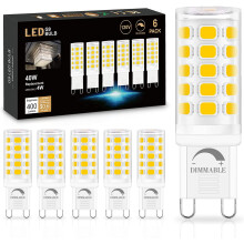 Ampoules LED G9 à intensité variable 4000K 4W 400lm (lot de 6)