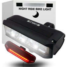 Ultra-Bright Rechargeable LED Bike Light, Weather-Resistant, Multiple Modes, Tubular Mount—Compatible with MTB, Road, Cyclocross, E-bike & Mini