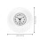 Bathroom Suction Cup Wall Clock White Glass Design 1Set for Bathroom 2
