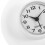 Bathroom Suction Cup Wall Clock White Glass Design 1Set for Bathroom 5