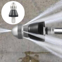 Kit de buse de débouchage de canalisations 1/4" en acier inoxydable avec raccord rapide, lot de 2/3/4/5 buses – Compatible avec xxx