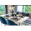 Set van 4 vinyl placemats – rechthoekig, antislip, bruin 3