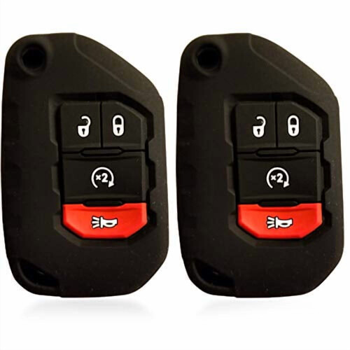 Θήκη κλειδιού σιλικόνης Flip για Jeep Wrangler JL/Gladiator JT