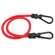 Cinghia elastica con moschettone, lunghezza 60 cm/120 cm, per bagaglio da bicicletta.