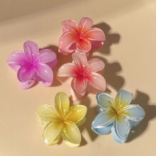 4er-Pack niedliche Haarspangen mit Bananenblumenmuster für dickes Haar, starker Halt, rutschfest, hawaiianischer Stil, Haaraccessoires für Frauen