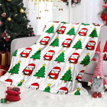 Couvertures et plaids de Noël AuroraX - Plaid en microfibre extra douce, confortable et respirant - Décoration de Noël pour salon et chambre -