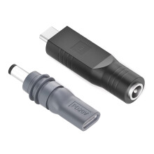 Powerful PD20V Adapter DC5521 to USB C 100W Fast Charging for Laptops and Tablets Power Adapters Set