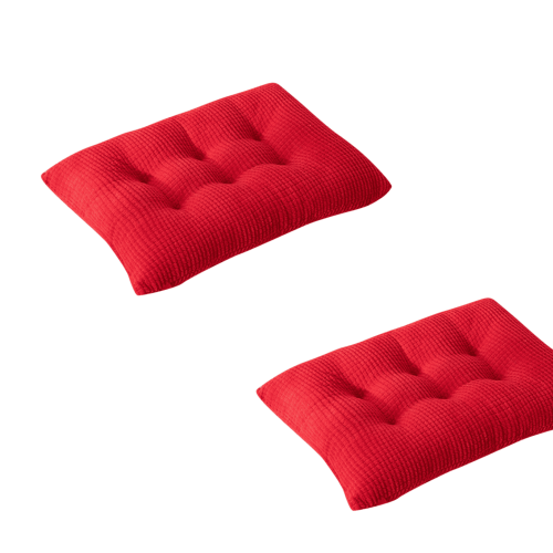 Sitzkissen, Stuhlpolster, einfarbig, 2er-Pack