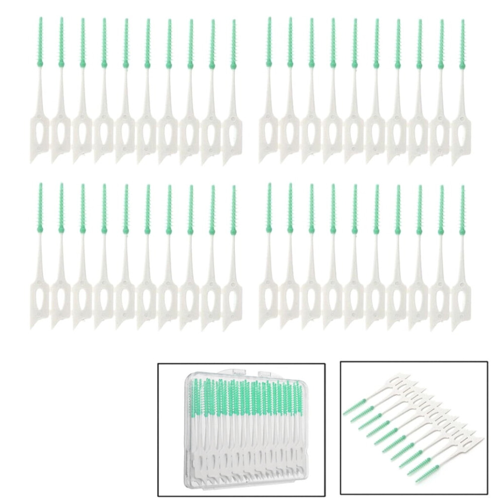 New 40Pcs Soft Clean Between Interdental Floss Brushes Dental Oral Care Tool