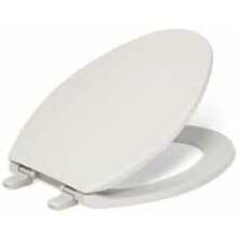 K-4774-47 Brevia Elongated Toilet Seat with Quick-Release Hinges And Quick-Attach Hardware For Easy Clean, Almond