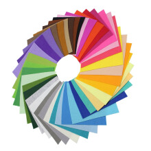 40Pcs Multicolor Felt Sheets Craft Felt Fabric For Diy Projects Artists Hobbyists Non-Woven Polyester 10X6In