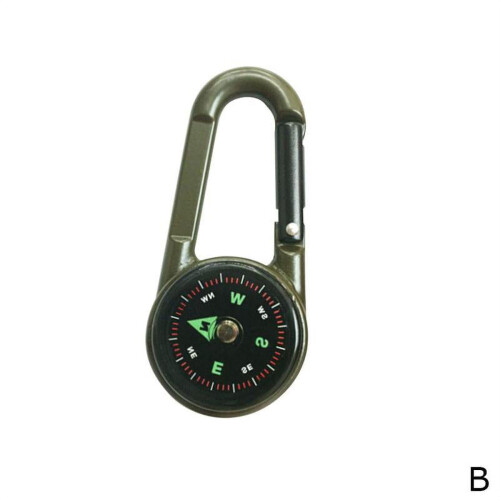 Kompasstermometer Karbinhake Utomhus 3-i-1