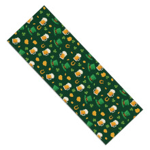 St. Patrick's Day Horseshoe Table Runner, 13"x36", Heat Resistant & Machine Washable
