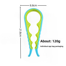 4 in 1 Multi Function Can Opener Bottle Cap Twister Anti Slip Handle Easy Open Cans Beverages Kitchen Gadget Essential Opener
