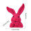Figurine de lapin de Pâques floqué en mousse de 16 cm 2