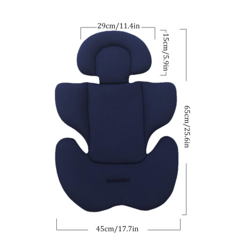 Soft Washable Infant Car Seat Insert Cushion with Headrest | Compatible with Most Strollers 2