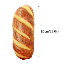 Coussin baguette extra large, peluche bâtonnet de pain amusante, décoration 3D douce en forme de pain pour la maison, le canapé, le lit et la