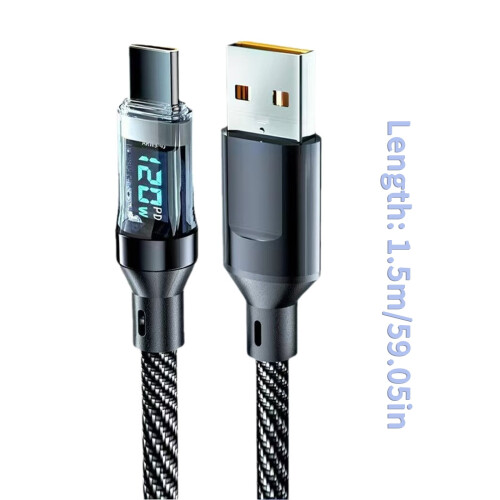 Καλώδιο υπερταχείας φόρτισης τηλεφώνου USB 120W σε καλώδιο τύπου C με καλώδιο 2