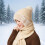 Set invernale composto da sciarpa e cappello foderati in pile, ideale per le giornate fredde. 1