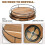 Πακέτο 2 πικάπ Lazy Susan από ξύλο ακακίας 9" & 10" 3