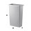 23 Gallon Gray Slim Tall Plastic Trash Can for Kitchen and Use 2