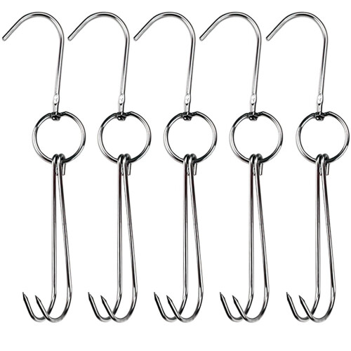 Crochets à volaille en acier inoxydable (lot de 5)