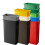 23 Gallon Gray Slim Tall Plastic Trash Can for Kitchen and Use 4