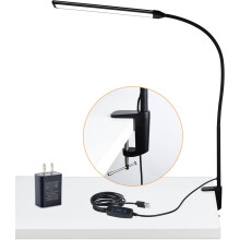 Hohe Schreibtischlampe mit Klemme, 11 W/850 lm, 3 Farbmodi und 10 Helligkeitsstufen, augenschonende Klemmleuchte zum Lesen und fürs Büro