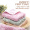 Bambusfaser-Handtuchset mit Waschlappen, 2er-Pack, Rosa 1