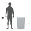 23 Gallon Gray Slim Tall Plastic Trash Can for Kitchen and Use 7