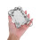 OULII 2Pcs Electroplated Plastic Silver Photocard Frame Keychain Irregular Shape Small Picture Frame 5