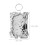 OULII 2Pcs Electroplated Plastic Silver Photocard Frame Keychain Irregular Shape Small Picture Frame 6