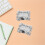 OULII 2Pcs Electroplated Plastic Silver Photocard Frame Keychain Irregular Shape Small Picture Frame 7