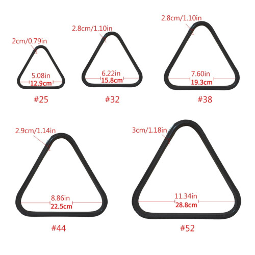 Triangle Billiard Balls Rack Frame Triangle Positioning Racking Setting Rack 2