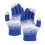 Unisex-Strickhandschuhe mit fünf Fingern – Blau, 21 cm 2