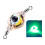 Isca de pesca tipo colher com LED e girador duplo (1 peça) 3