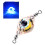Isca de pesca tipo colher com LED e girador duplo (1 peça) 5