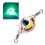 Isca de pesca tipo colher com LED e girador duplo (1 peça) 7