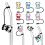 10Pcs Silicone Cow Straw Covers Safe Reusable Multi Color Straw Stoppers 3