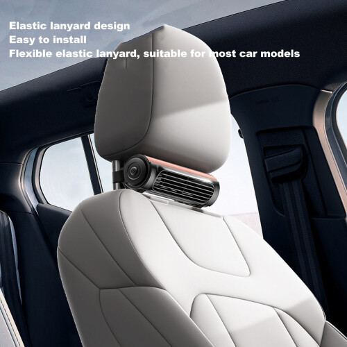 Autositzventilator, 3 Stufen, tragbar, USB, Rücksitzkühler, Braun 2