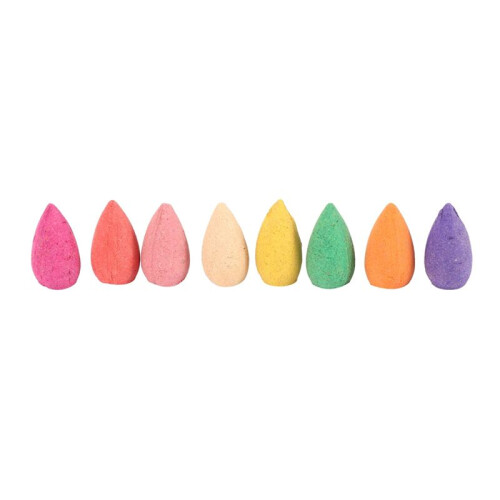 200Pcs Reflux Incense Cones Aromatherapy Lavender Rose Jasmine 1