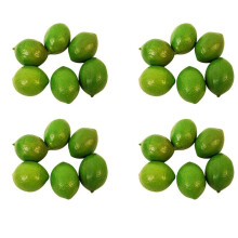 24 x Realistisch Lebensechte Künstliche Kunststoff Limette Zitrone Obst Essen Gefälschte Home Decor